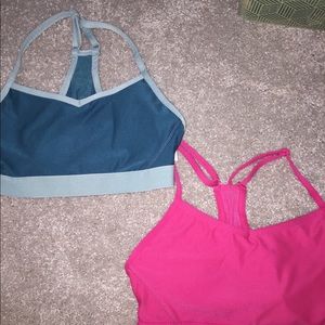 Two Walmart sports bras